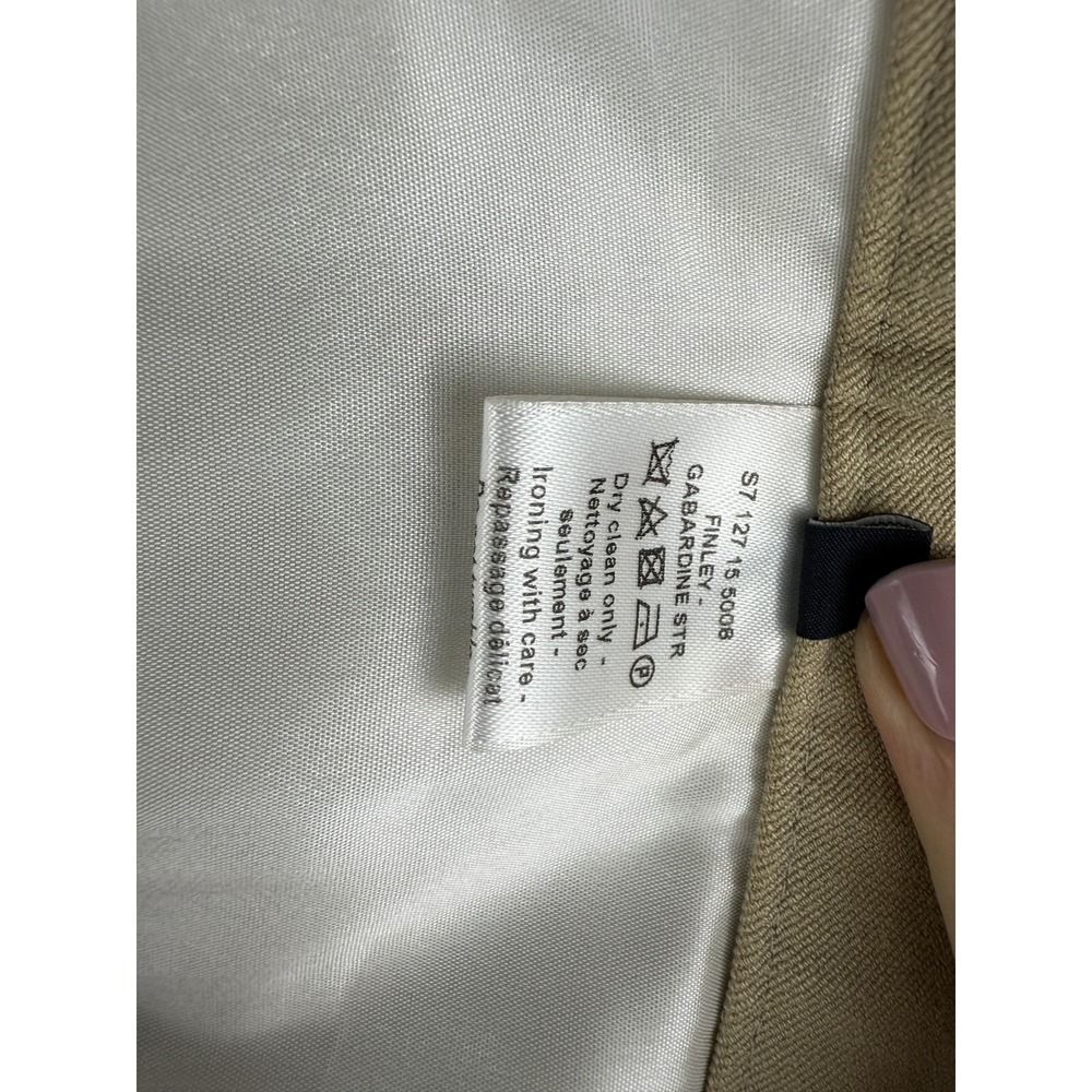 Joseph Beige Wool Blend Gabardine Trousers Women's 40 Made in Bulgaria Tailored - Picture 7 of 7
